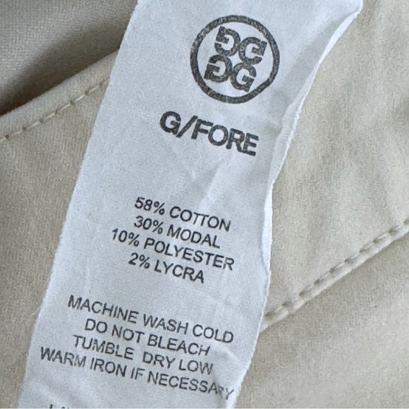 G/Fore Core 5 Pocket Tan Golf Pants 34x33 Brushed Cotton/Modal - Picture 8 of 11